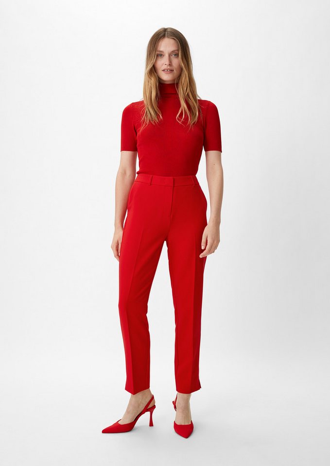 comma 7/8-Hose Hose Slim: Slim Leg-Hose aus Viskosemix von comma