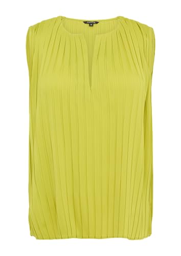 comma Ärmellose Bluse mit Plisseefalten kiwigrün 46 von comma