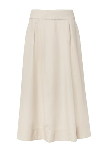 Comma Ausgestellter Midirock aus Leinenmix x Füsun Lindner beige 40 von Comma