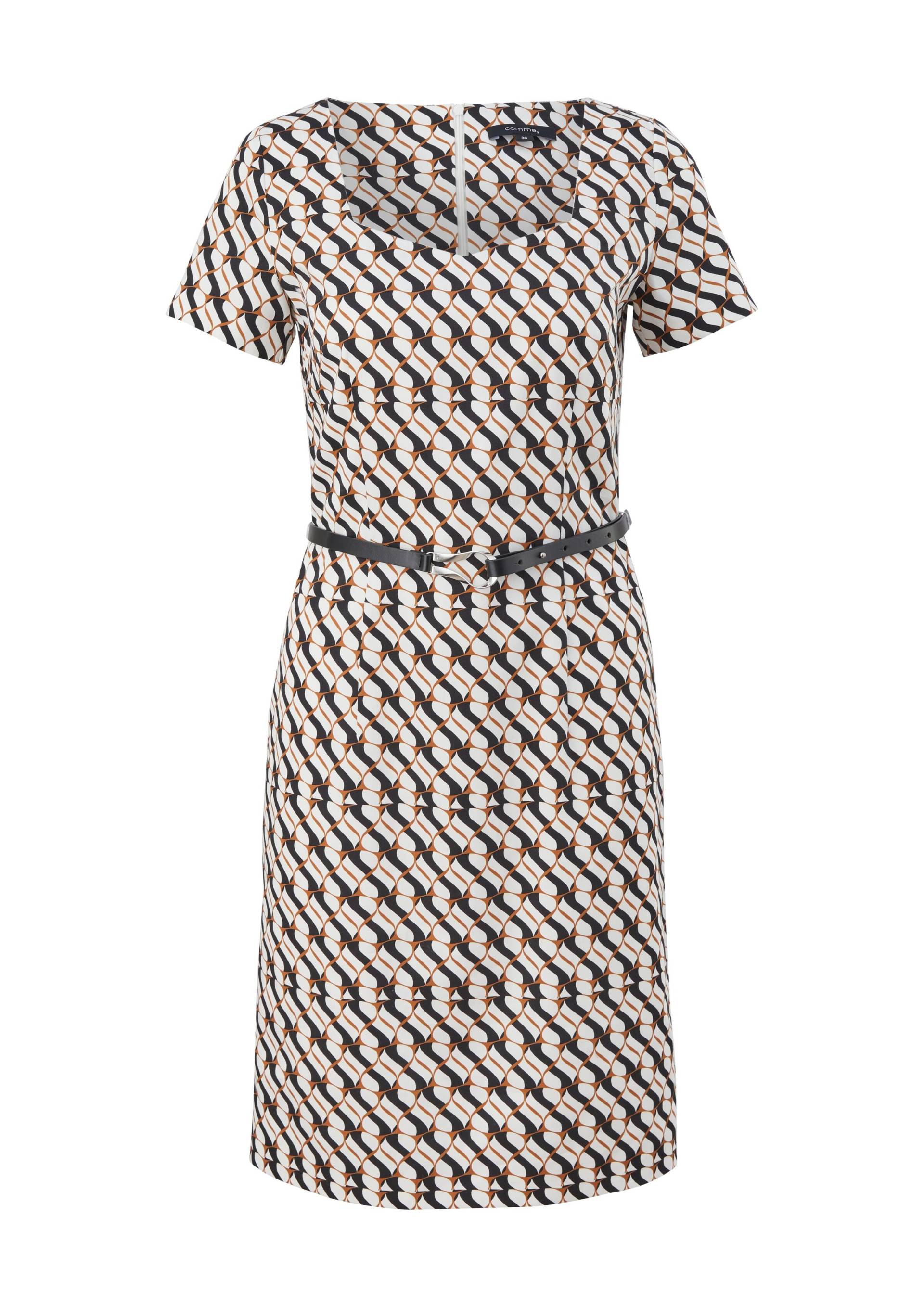 comma - Baumwollkleid weiß - Gr. - 36 von comma