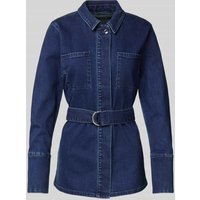 comma Blazer in Denim-Optik in Dunkelblau, Größe 42 von comma