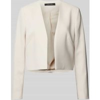 comma Blazer in unifarbenem Design in Sand, Größe 42 von comma
