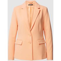 comma Blazer mit Knopfverschluss in Apricot, Größe 36 von comma