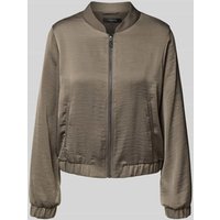 comma Blazer mit Reißverschluss in Oliv, Größe 46 von comma