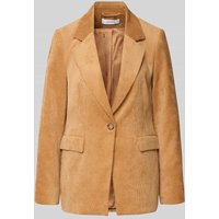 comma Blazer mit Reverskragen in Camel, Größe 42 von comma