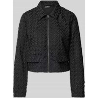comma Blazer mit Strukturmuster in Black, Größe 42 von comma