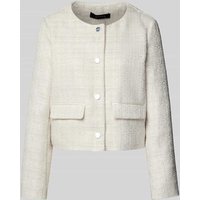 comma Blazer mit Strukturmuster in Weiss, Größe 44 von comma