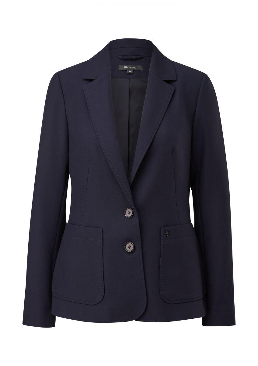comma - Blazer mit leichtem Futter blau - Gr. - 46 von comma
