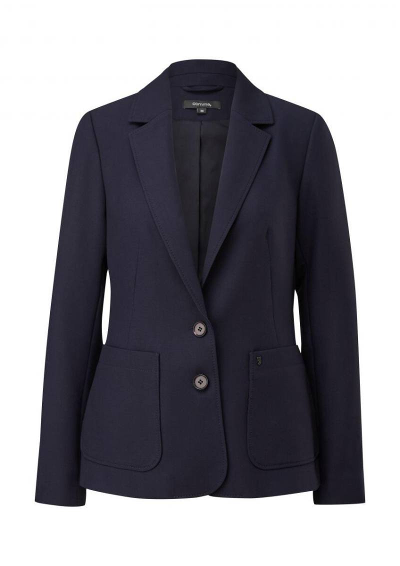 comma - Blazer mit leichtem Futter blau - Gr. - 46 von comma