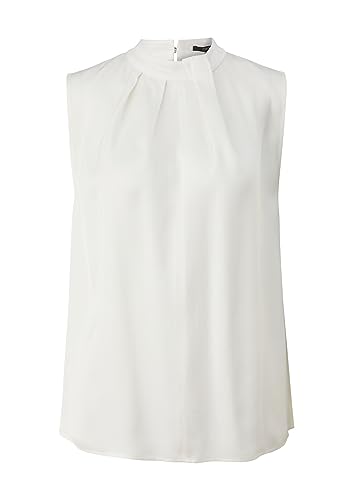 comma Damen 2136467 Bluse, 0120 weiß, 38 von comma