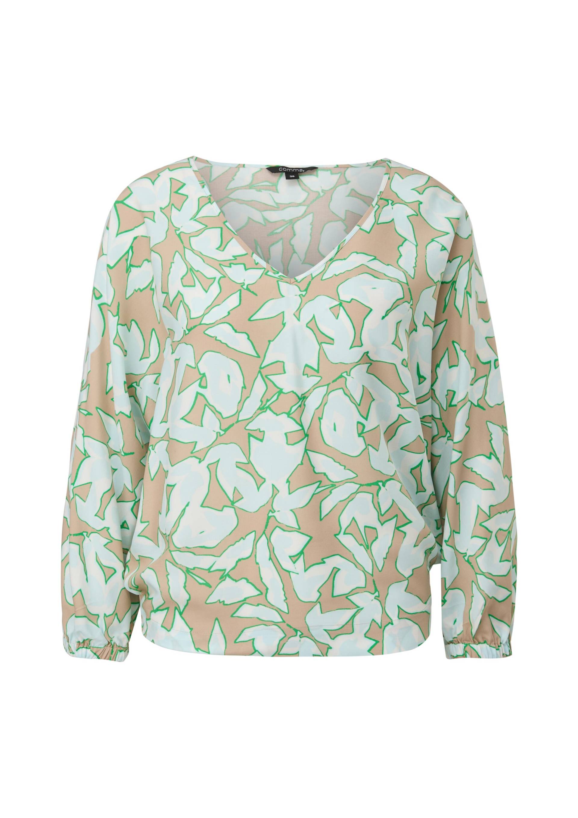 comma - Bluse beige|mehrfarbig - Gr. - 38 von comma