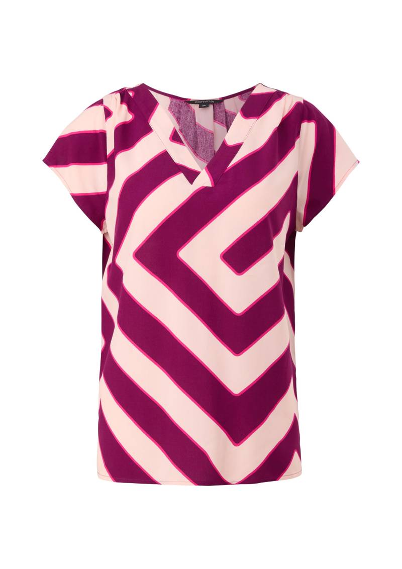 comma - Bluse beige|mehrfarbig|pink - Gr. - 38 von comma