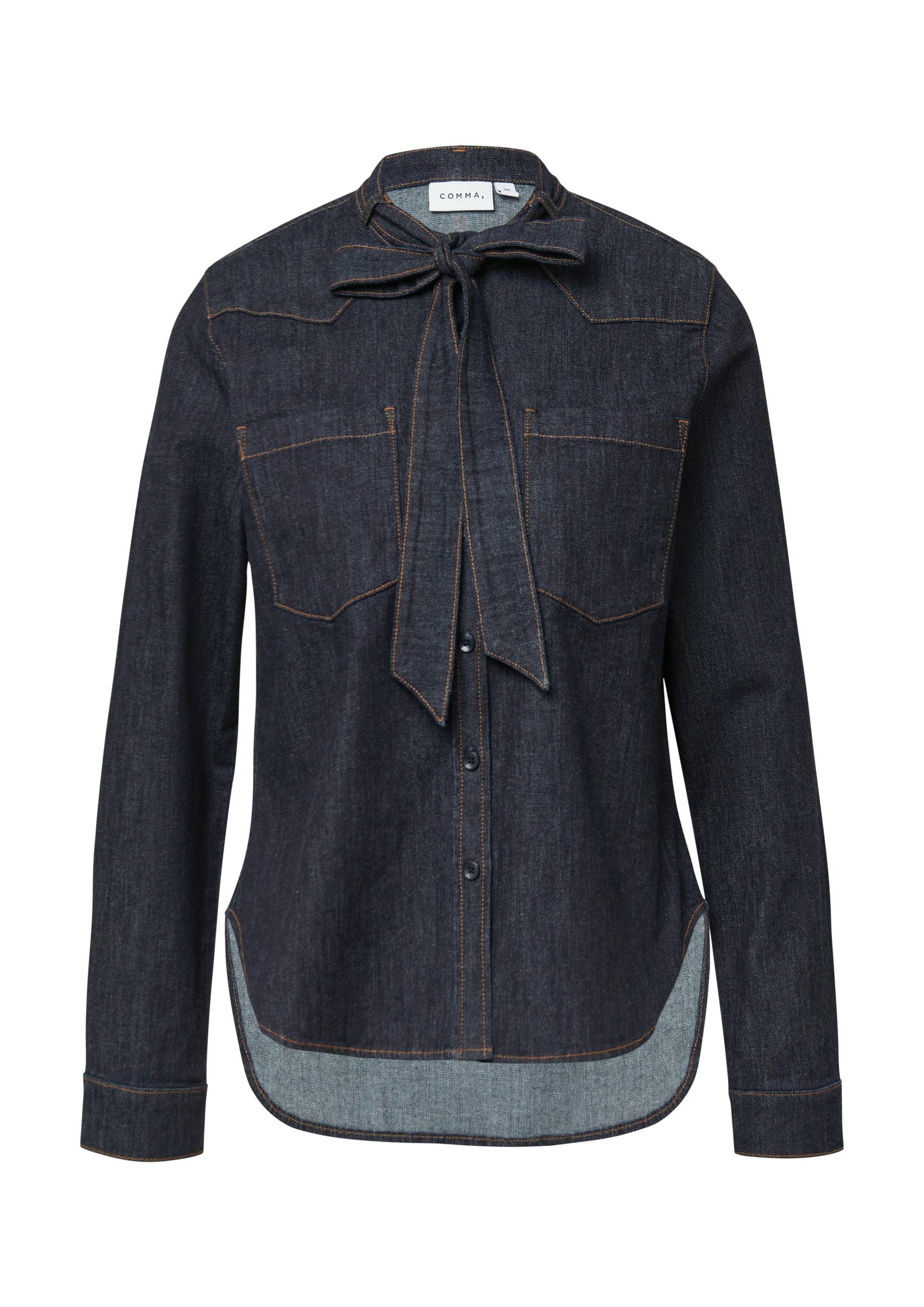 comma - Bluse blau - Gr. - 38 von comma