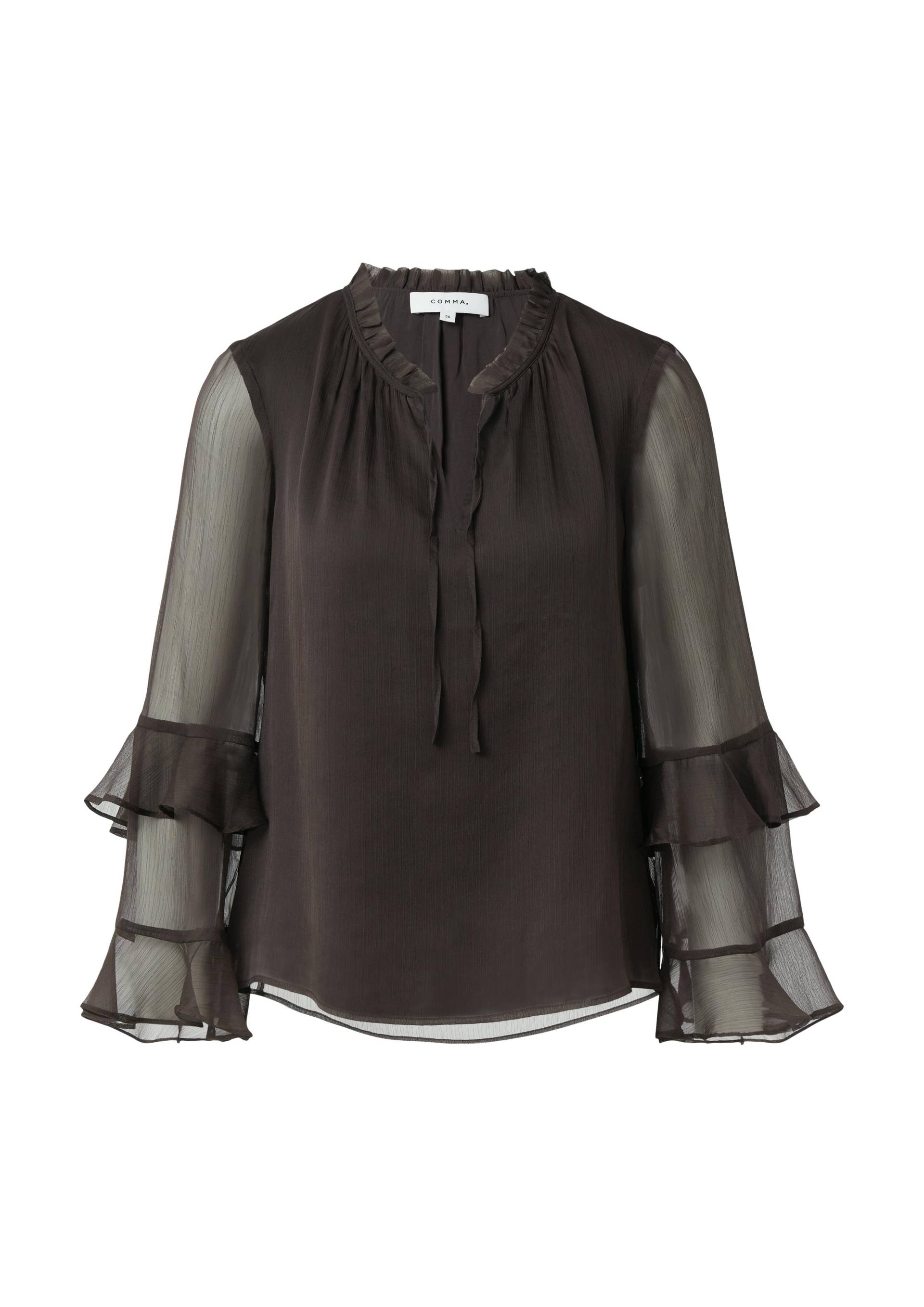 comma - Bluse braun - Gr. - 44 von comma