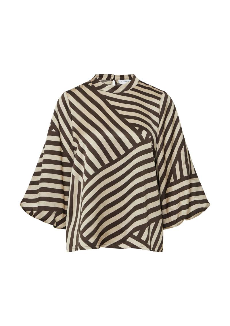 comma - Bluse braun|beige - Gr. - 46 von comma