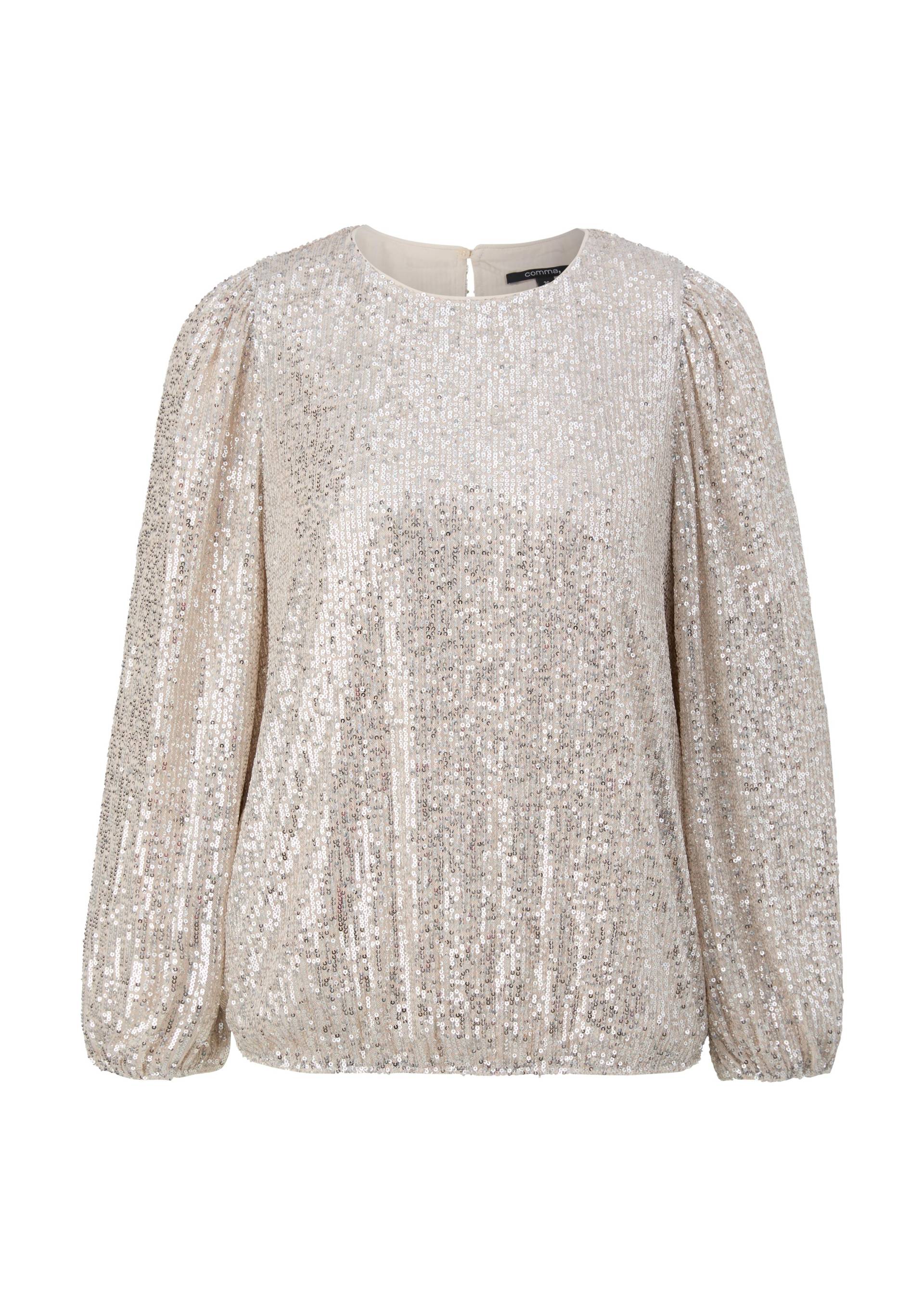 comma - Bluse creme - Gr. - 36 von comma