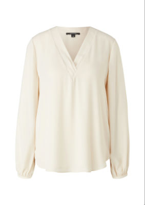 comma Bluse langarm - beige - 46 von comma