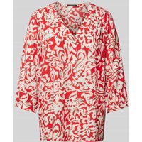 comma Bluse mit Allover-Print in Rot, Größe 44 von comma