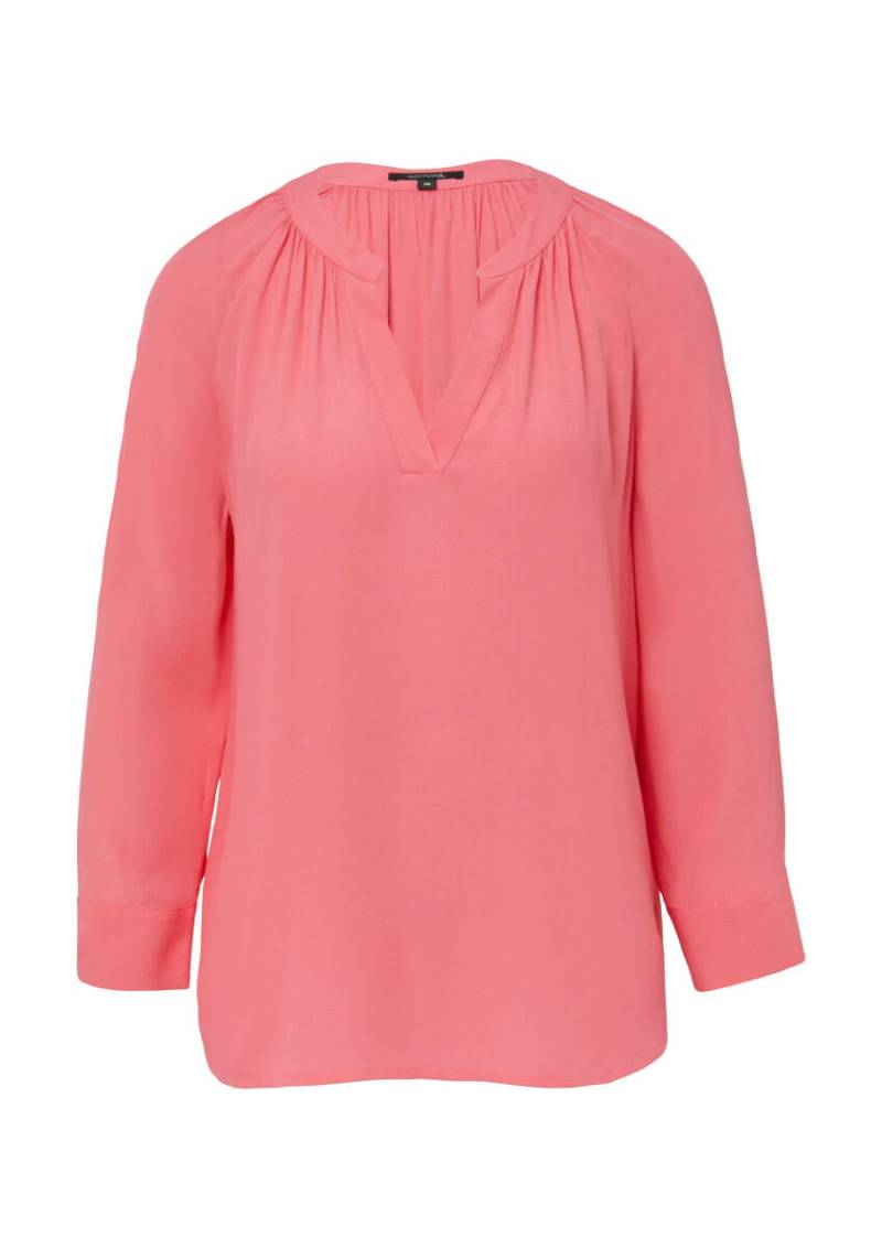 comma - Bluse mit Tunikaausschnitt pink - Gr. - 40 von comma