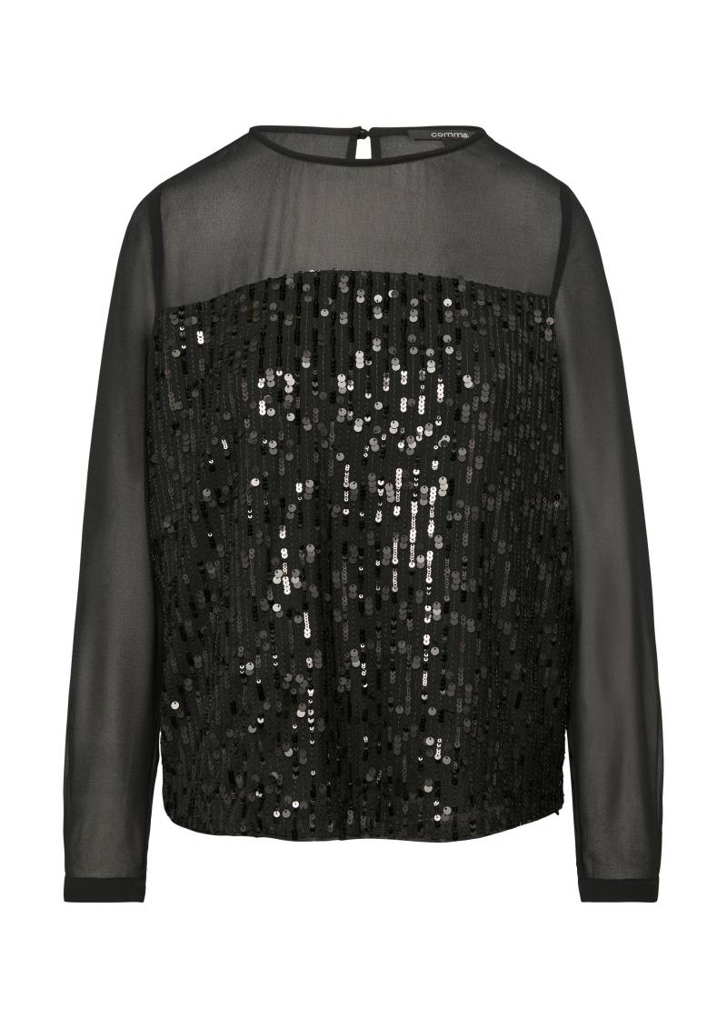 comma - Bluse schwarz - Gr. - 38 von comma