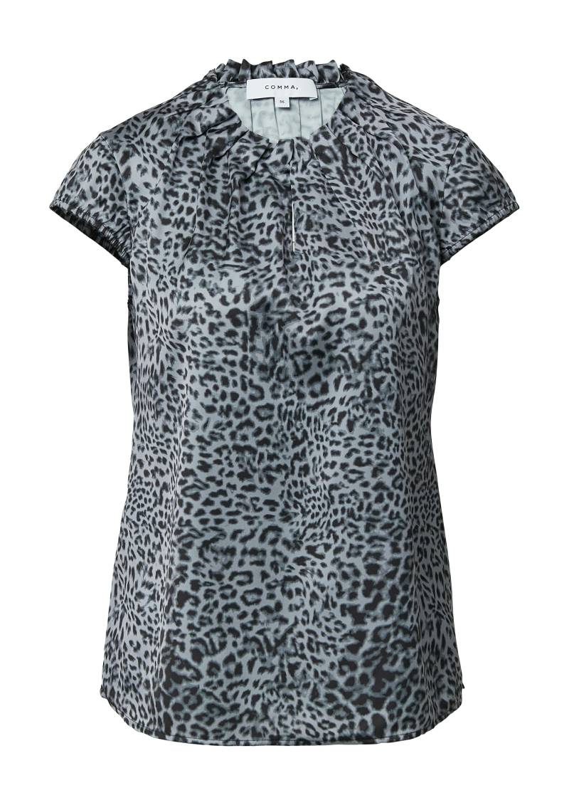 comma - Bluse schwarz|grau - Gr. - 44 von comma