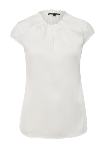 Satinbluse mit Raffung Creme 34 von comma
