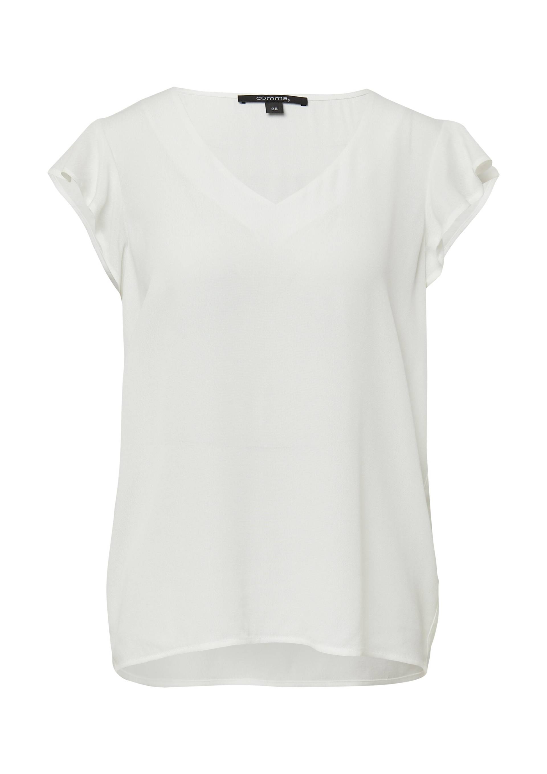 comma - Bluse weiß - Gr. - 38 von comma