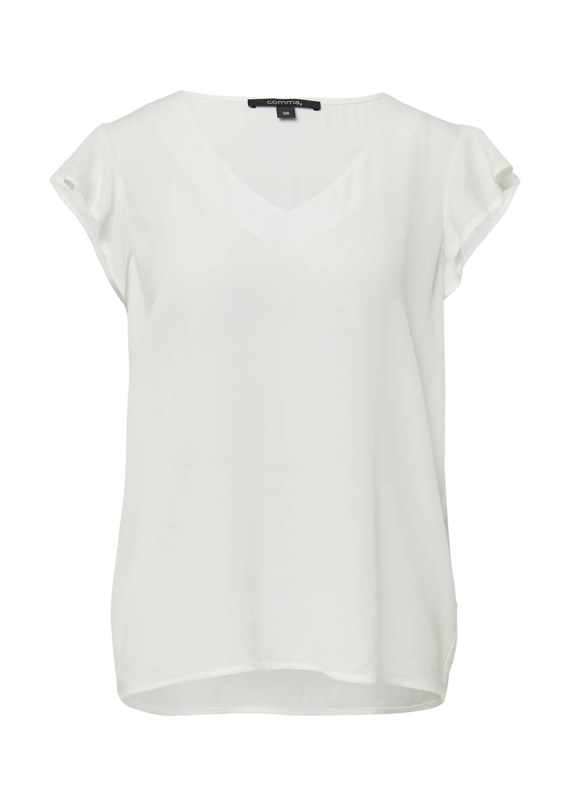 comma - Bluse weiß - Gr. - 38 von comma