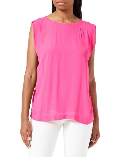 comma Damen, 60,2,61,10,100,2135082, Einteiliger Kragen, Blouse , Rosa, 36 von comma