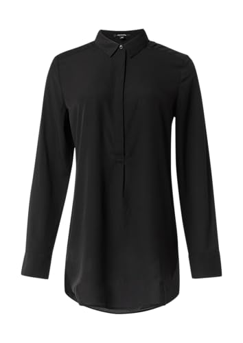 comma Weich fließende Longbluse aus Chiffon schwarz 36 von comma