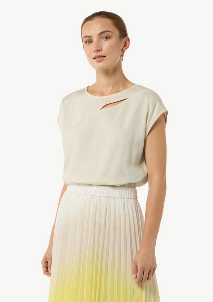 comma Blusentop Bluse Blusenshirt aus Satin von comma