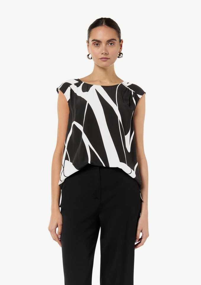comma Blusentop Bluse Blusentop aus Viskose von comma