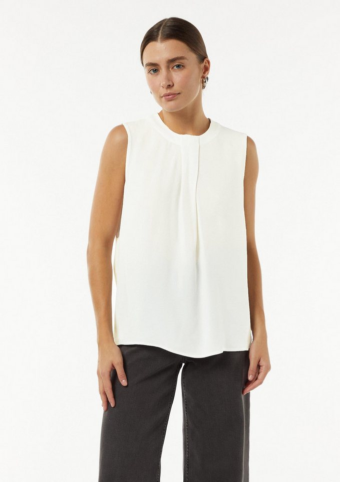 comma Blusentop Bluse Crêpe-Top mit Faltendetail comma Blusentop Bluse Crêpe-Top mit Faltendetail von comma