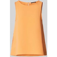 comma Blusentop in unifarbenem Design in Orange, Größe 42 von comma