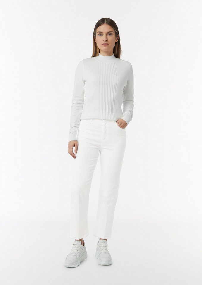 comma Bootcut-Jeans Hose Regular Fit: Cropped Jeans mit Flared Leg von comma