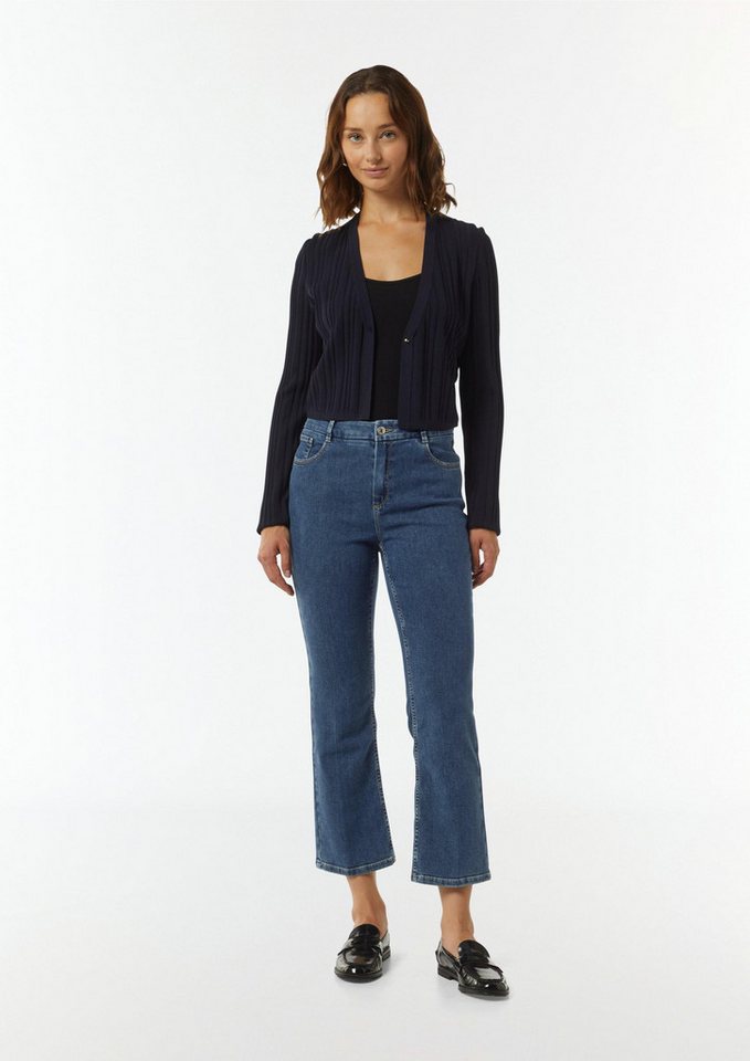 comma Bootcut-Jeans Jeans-Hose Ausgestellte Ankle-Jeans (1-tlg) von comma