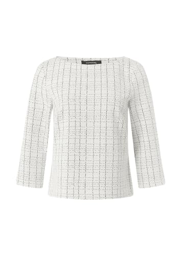comma Bouclé-Jerseyshirt mit Metallic-Garn hellgrau 34 comma Bouclé-Jerseyshirt mit Metallic-Garn hellgrau 34 von comma