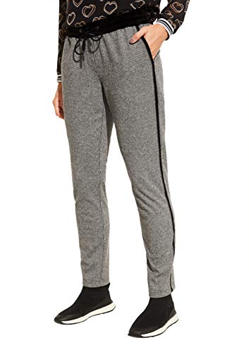 comma CI Damen 88.912.73.2418 Hose, per Pack Grau (Grey/Black Check 99N1), W(Herstellergröße: 36) von comma