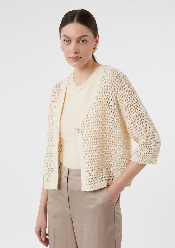 comma Cardigan Strickjacke Luftiger Cardigan im Boxy Fit von comma