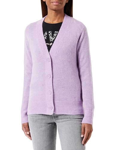 comma Damen 2136745 Strickjacke, 4704 lila, 38 von comma