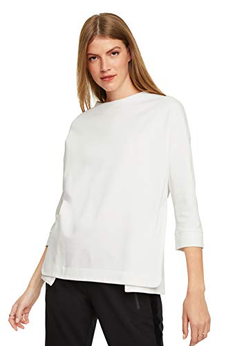 comma Casual Identity Damen 3/4-Arm-Shirt aus Sweat Light Cream 40 von comma