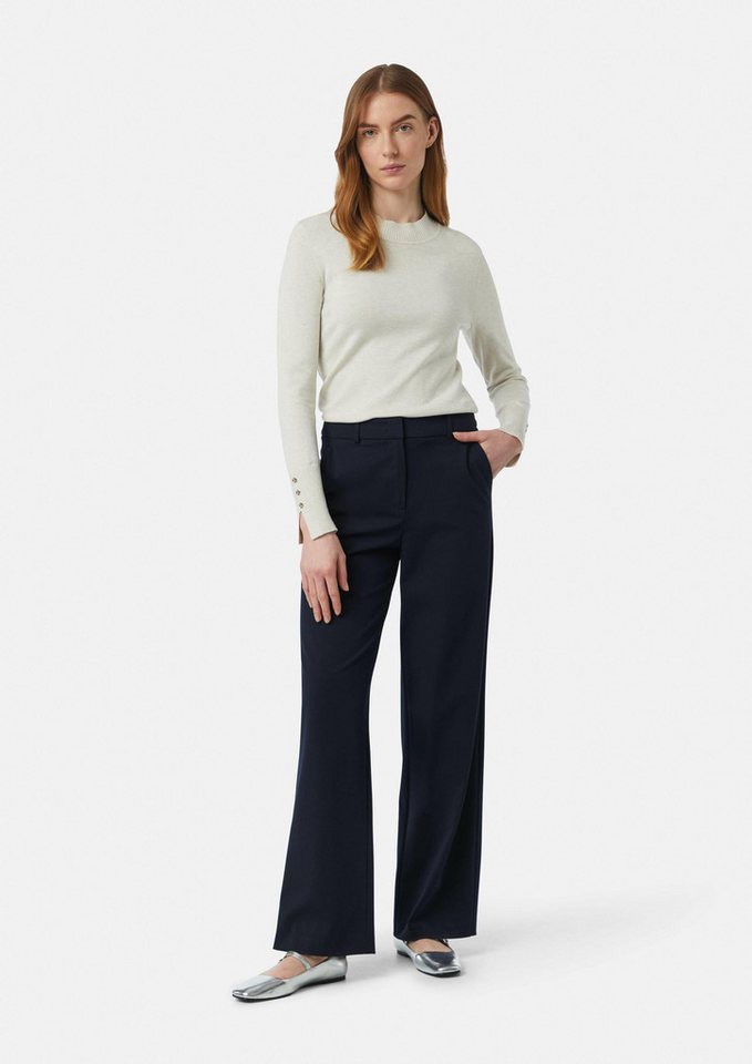 comma Chinos Hose Marlenehose aus elastischem Viskosemix mit Eingrifftaschen von comma