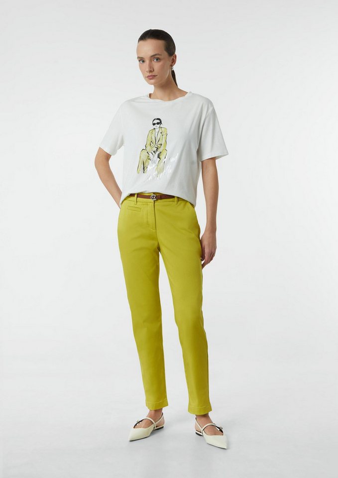 comma Chinos Hose Chinohose mit Gürtel von comma