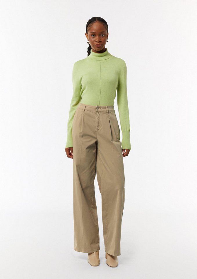 comma Chinos Hose Loose: Twillhose mit weitem Bein von comma
