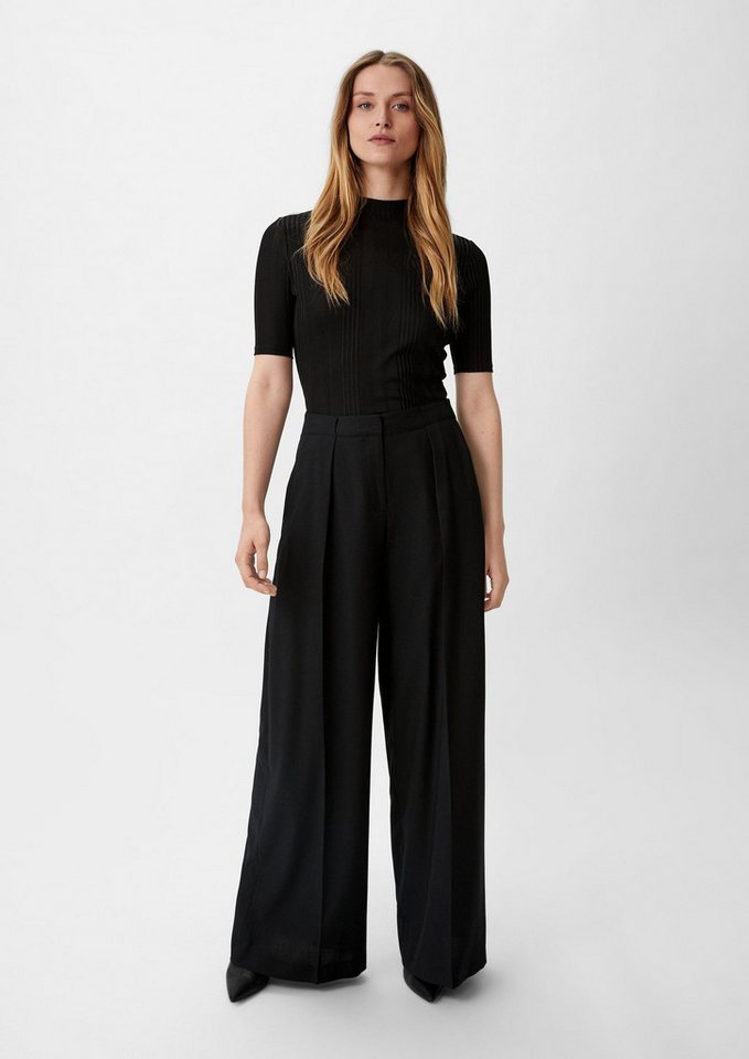 comma Chinos Hose Regular: Hose mit Wide Palazzo Leg von comma