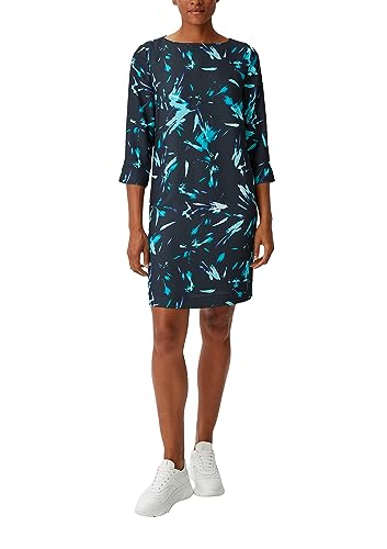 comma Crépe Kleid mit 3/4 Ärmeln von comma