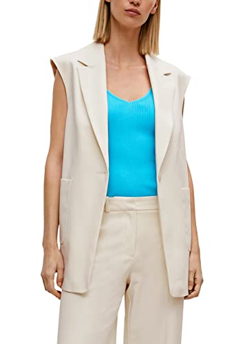 comma Damen 2129570 Blazer, Weiß 700, 42 EU von comma