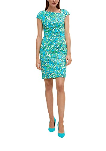 comma Damen 2132866 Kleid, Blau 62c7, 40 EU von comma