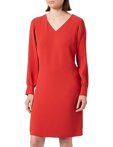 comma Damen 2138400 Kleid, 3069 rot, 38 von comma