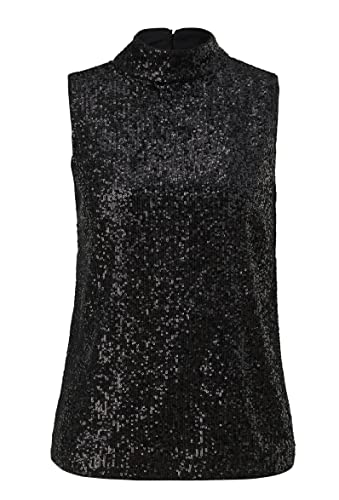 comma Damen 60.2.61.14.140.2125757 Bluse, 9999 schwarz, 40 von comma